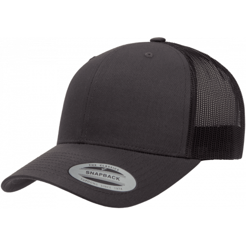 Кепка FlexFit 6606 Retro Trucker - Charcoal