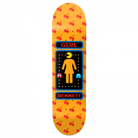 Дека для скейтборда Girl - Bennett Pac-Man Orange 8.25